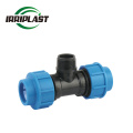 Technics and Equal Shape HDPE Pipe fittings compression fittings male threaded tee
